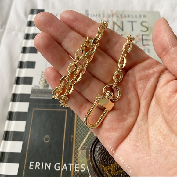 Shoulder Oval Chain Strap Replacement Gold 13”, 16”, 18” or 20” Long - Picture 5 of 9